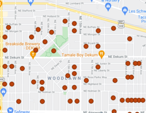 Woodlawn's Adopt One Block map